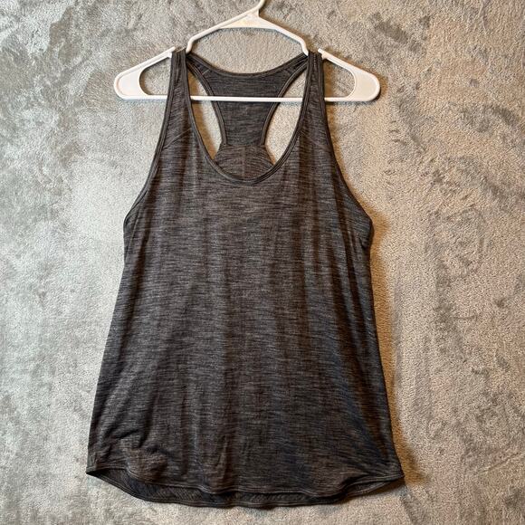 Lululemon Womens Essential Tank Heathered Grey Size 6 - Picture 1 of 5